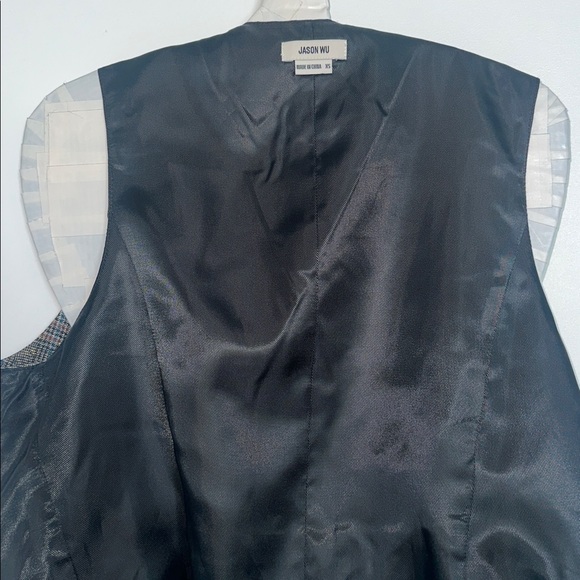 Jason Wu Metallic Plaid Vest & Pants Set - Picture 10 of 13